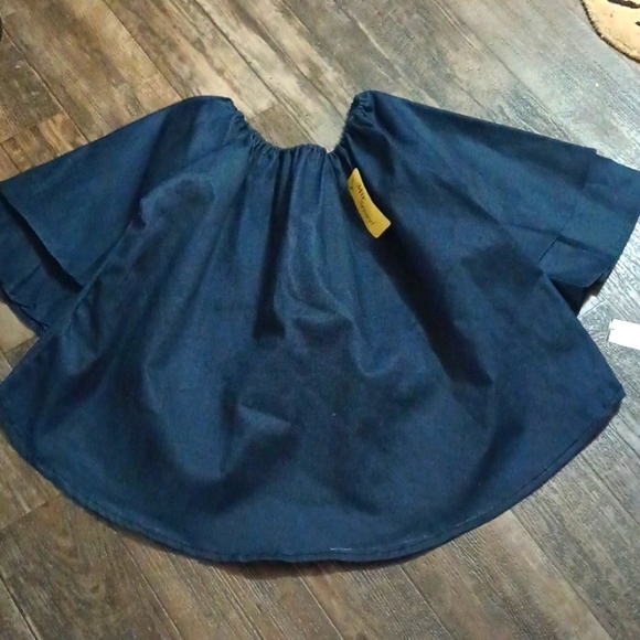 AFRIKREA Mir Apparel Denim - Sexy Off the Shoulder Denim Top